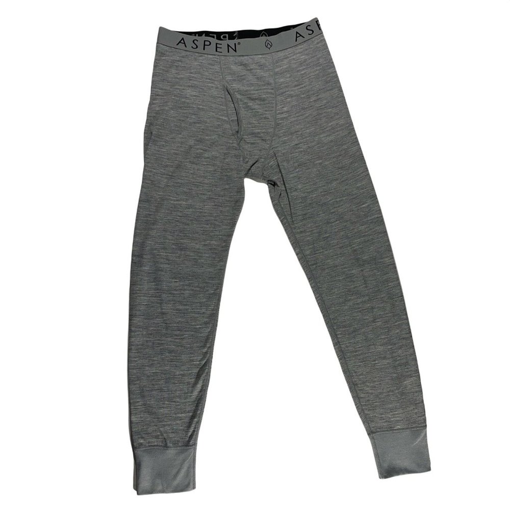 Aspen mens Gray thermal long underpants Size Medium.